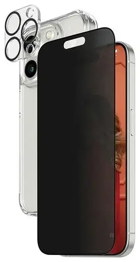 PanzerGlass Privacy Bundle 3in1 iPhone 15 Pro 6.1" D3O Hardcase + Screen Protector UWF+ Lens 1137+1173+P2810