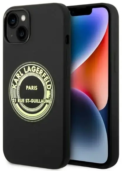 Karl Lagerfeld KLHCP14MSRSGRCK iPhone 14 Plus 6,7" hardcase czarny|black Silicone RSG