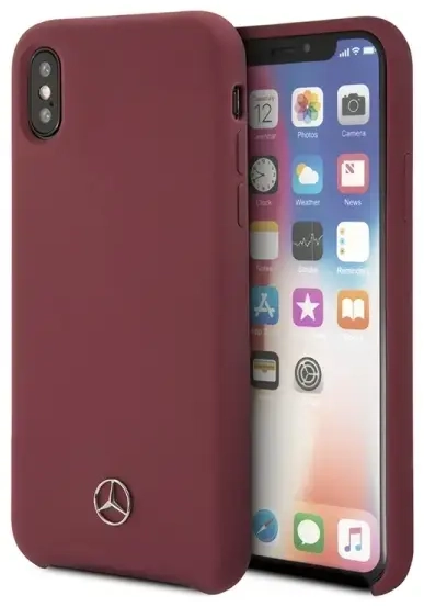 Mercedes MEHCPXSILRE iPhone X| Xs hard case czerwony|red