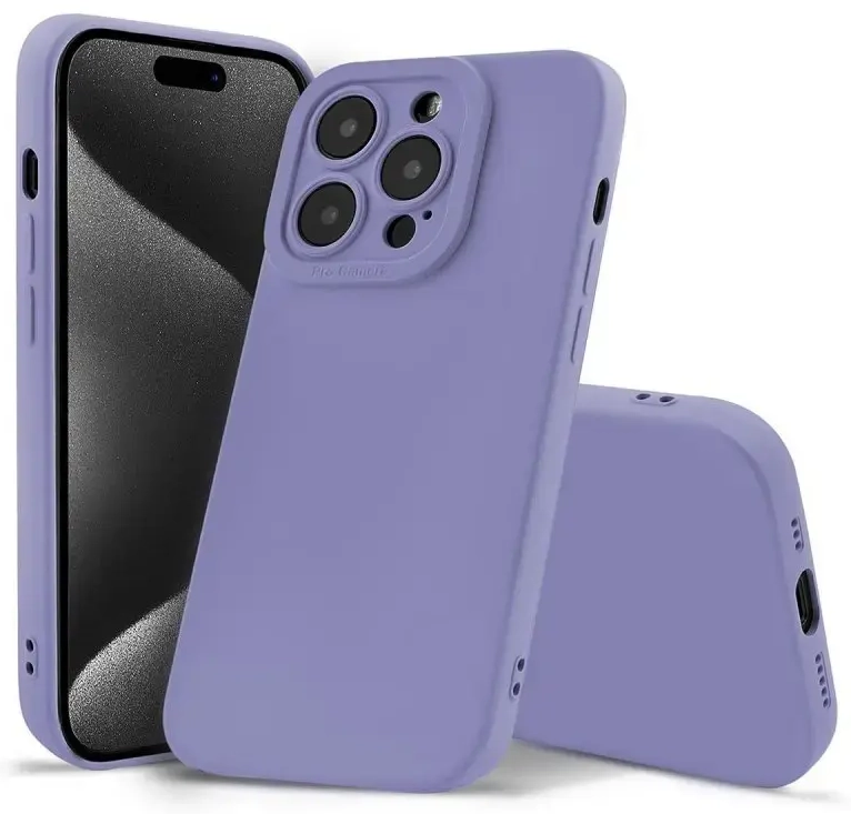 Fusion Softy прочный силиконовый чехол для Apple iPhone 15 Pro фиолетовый