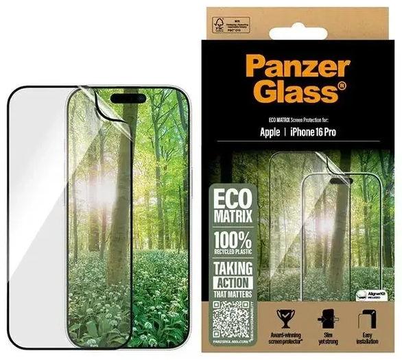 PanzerGlass MATRIX Screen Protector iPhone 16 Pro 6.3" Ultra-Wide Fit 2870