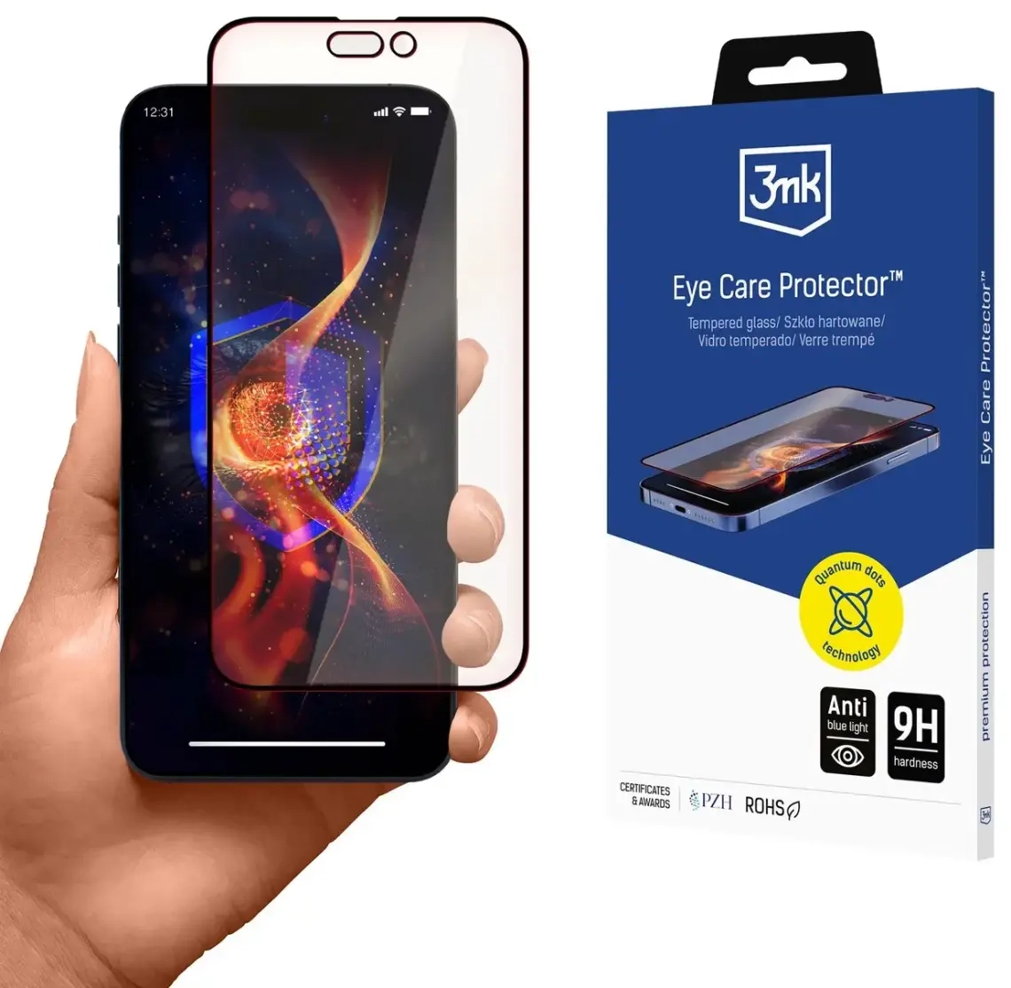 3mk Eye Care Tempered Glass Protector for Apple iPhone 14 Pro