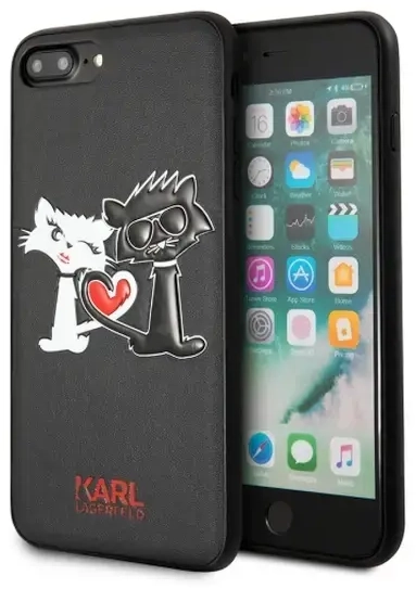 Karl Lagerfeld KLHCS8LCL1BK S8 Plus G955 hardcase czarny|black Choupette in love