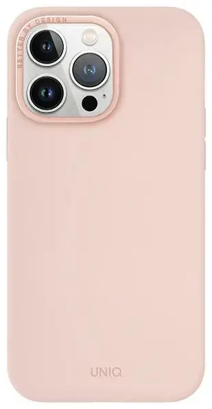 UNIQ etui Lino Hue iPhone 15 Pro Max 6.7" Magclick Charging różowy|blush pink