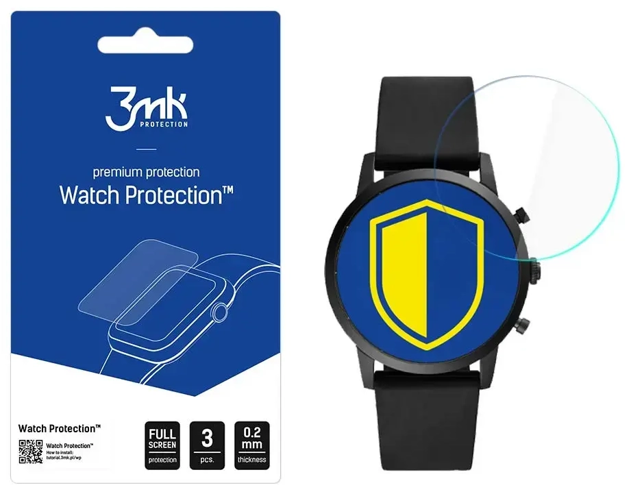 Fossil Collider FTW7010 - 3mk Watch Protection™ v. ARC+ screen protector