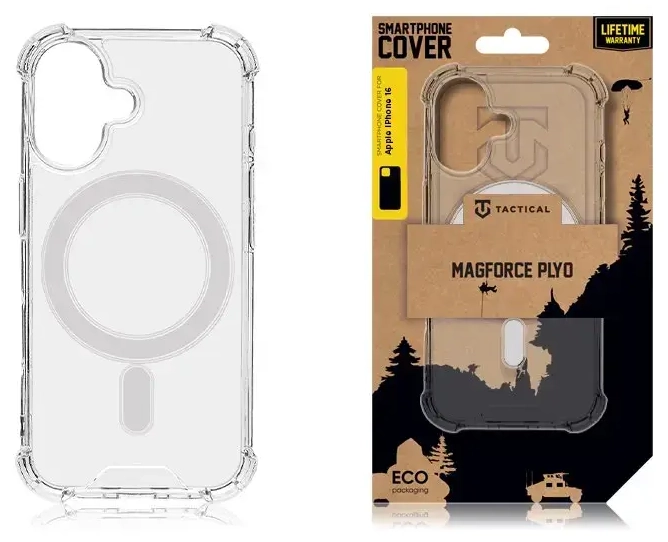 Tactical MagForce Plyo Cover for Apple iPhone 16 Transparent