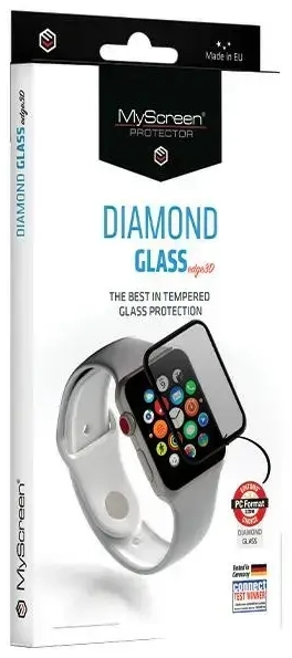 MS Diamond Glass Edge 3D 2.5D Apple       Watch Ultra|Ultra 2 49mm srebrny|silver