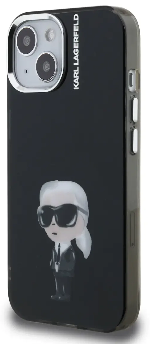 Karl Lagerfeld IML Aquarelle Karl Case for iPhone 15 Black