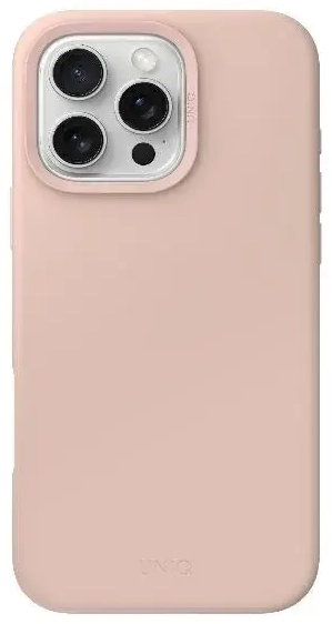 UNIQ etui Lino Hue iPhone 16 Pro Max 6.9" Magclick Charging różowy|blush pink