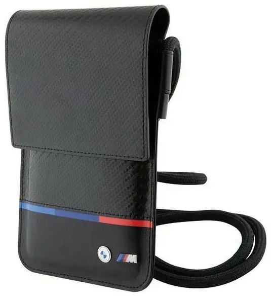 Torebka BMW BMOWBPUCARTCBK Wallet Bag czarny|black Carbon Tricolor Line