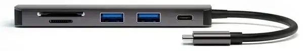 4smarts HUB 6w1 DeX Function 2xUSB-A     3.0/USB-C/HDMI/SD/MicroSD szary 468782