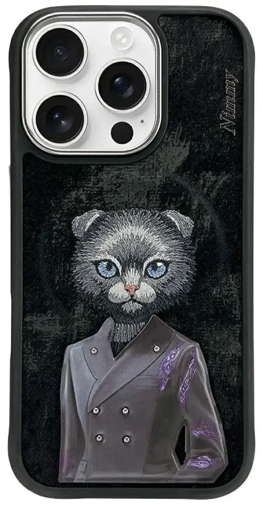 Nimmy Magnetic fashion cute pet telefona maciņš iPhone 16 Pro melns