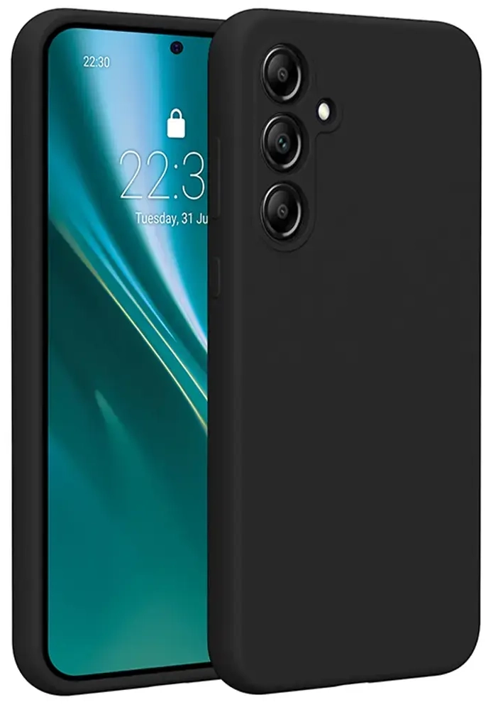 „Etteri“ silikoninis dėklas „Samsung Galaxy A35 5G“, juodas
