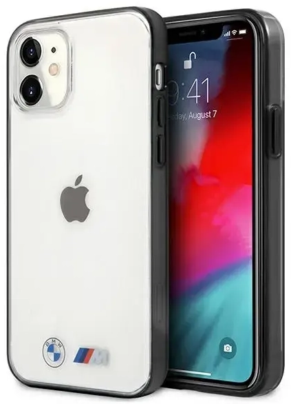 Etui BMW BMHCP12SMBTOK iPhone 12 mini 5,4" caurspīdīgs cietais futrālis Sandblast