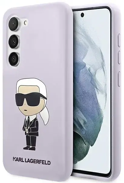 Karl Lagerfeld KLHCS23MSNIKBCU S23+ S916 hardcase purpurowy|purple Silicone Ikonik