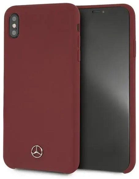 Mercedes MEHCI65SILRE iPhone Xs Max czerwony|red hardcase Silicone Line