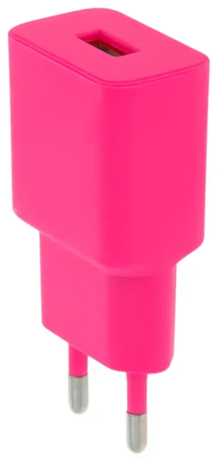 Setty LSIM-A-126 tīkla lādētājs | 12W | USB-A | pink