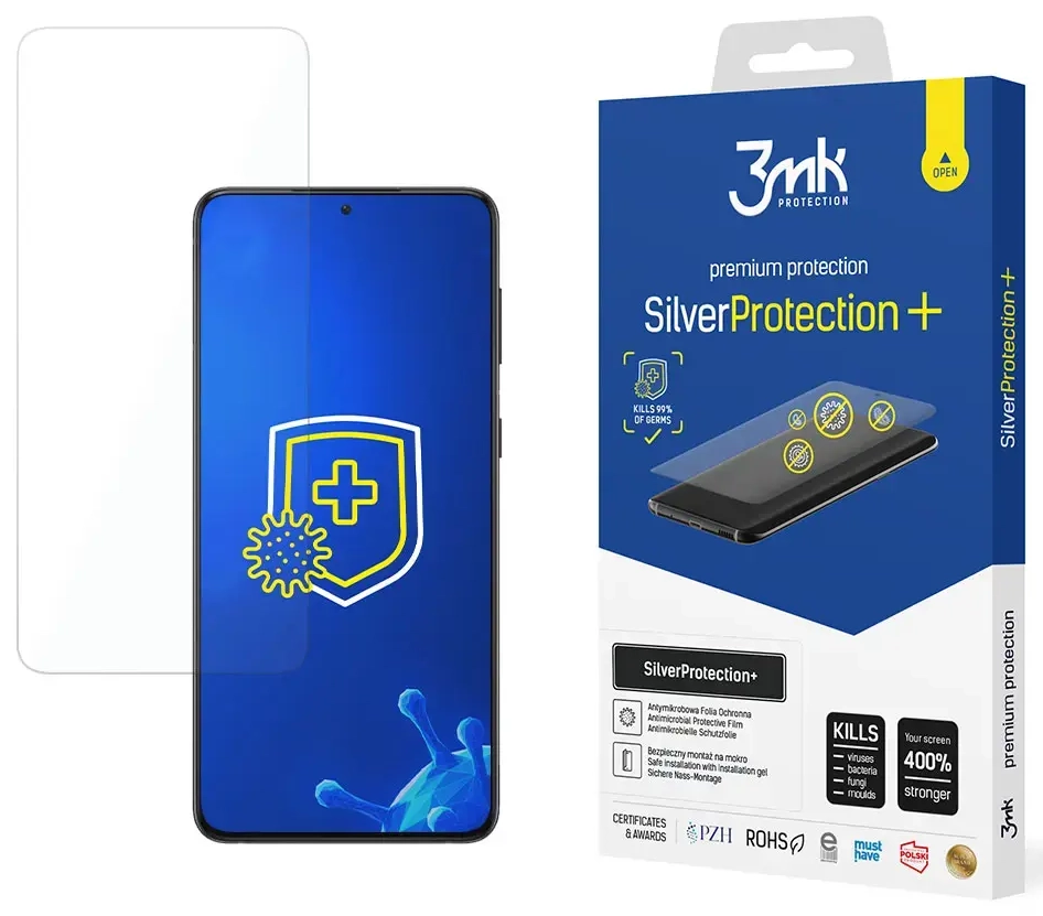 3mk SilverProtection+ aizsargplēve telefona ekrānam Samsung Galaxy S21+ (G996)