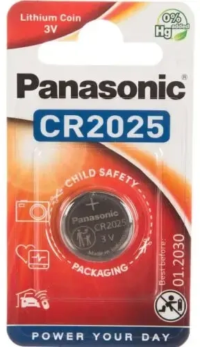 Panasonic CR2025-1BB Блистерная упаковка 1шт.