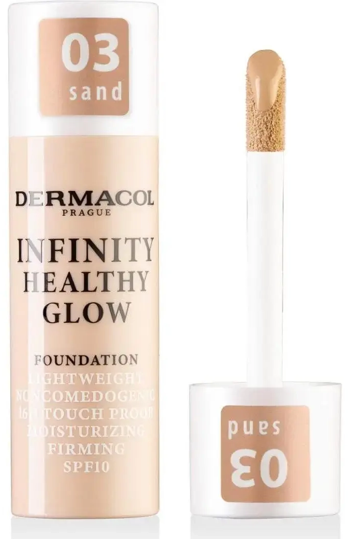 Dermacol, Fondotinta, - Light Brightening Makeup (Infinity Healthy Glow Foundation) 20 G - Shade: 03 SAND (03 Sabbia)