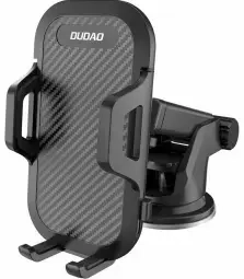 Dudao Gravity automobilinis laikiklis prietaisų skydeliui/stiklui, juodas (F2S black)