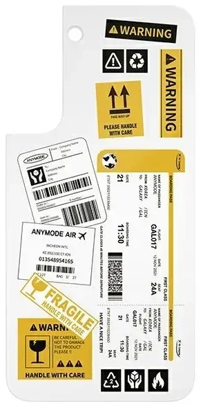 Panel Samsung GP-TOU021AMCWW do etui Frame Cover do Galaxy S22+ biały|white