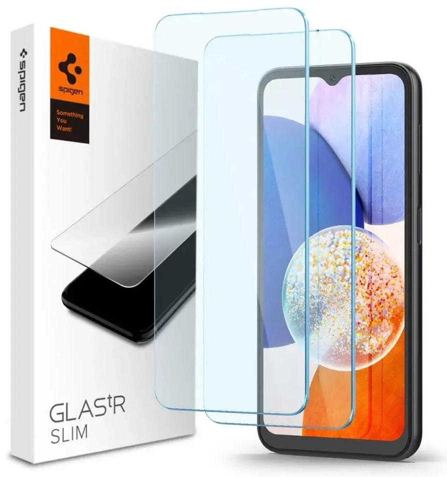 Spigen ekrano apsauginis stiklas telefonui Samsung Galaxy A15 4G | Samsung Galaxy A25 5G - 2 vnt.
