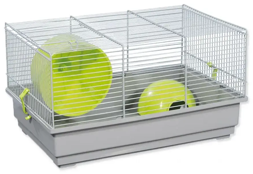 Būris : Placek Small Animal Richard, 39*25.5*22 cm, pelēks|zaļš