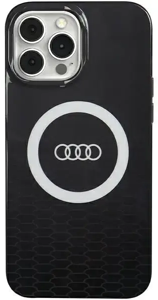 Audi IML Big Logo MagSafe Case iPhone 13 Pro Max 6.7" czarny|black hardcase AU-IMLMIP13PM-Q5|D2-BK