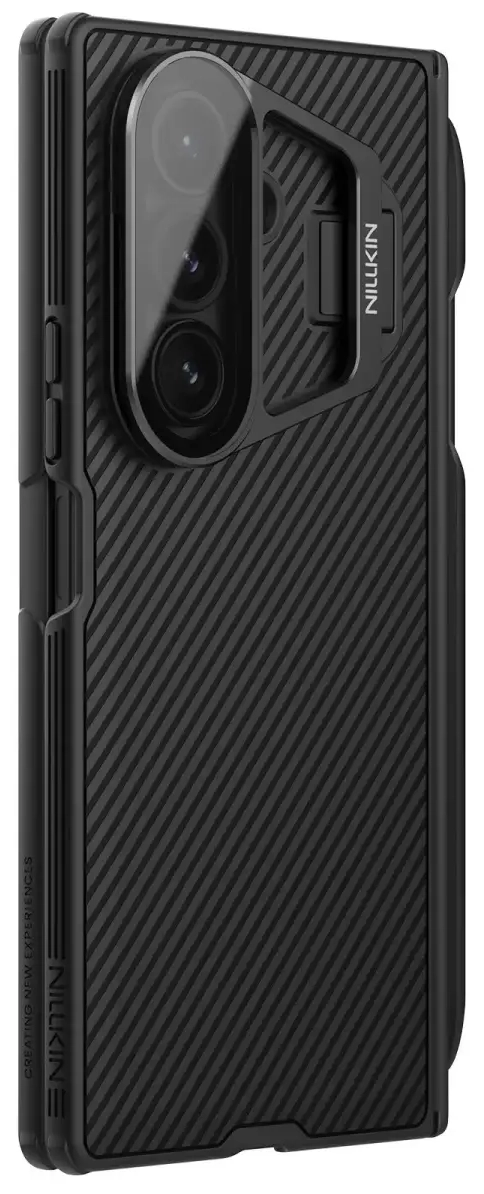 Nillkin CamShield Prop Pen Slot phone case with stand for Samsung Galaxy Z Fold 7 black (with camera lens protection)