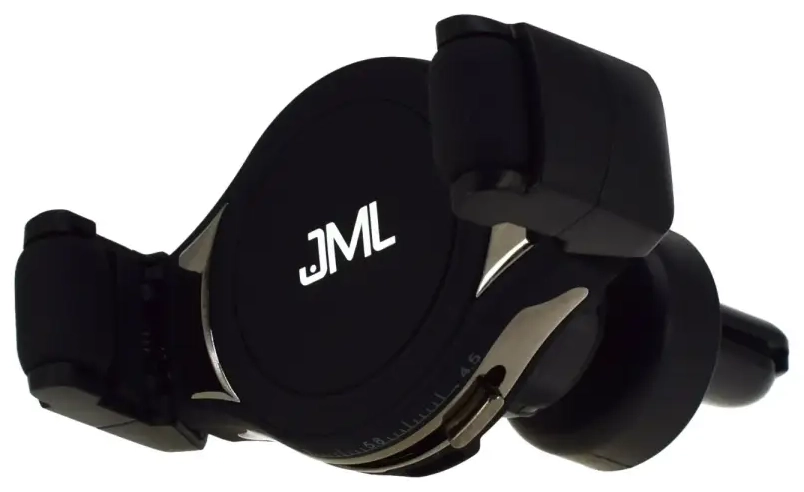 JML CH-108 Turētājs gaisa restei ar bezvadu uzlādi 10W melns