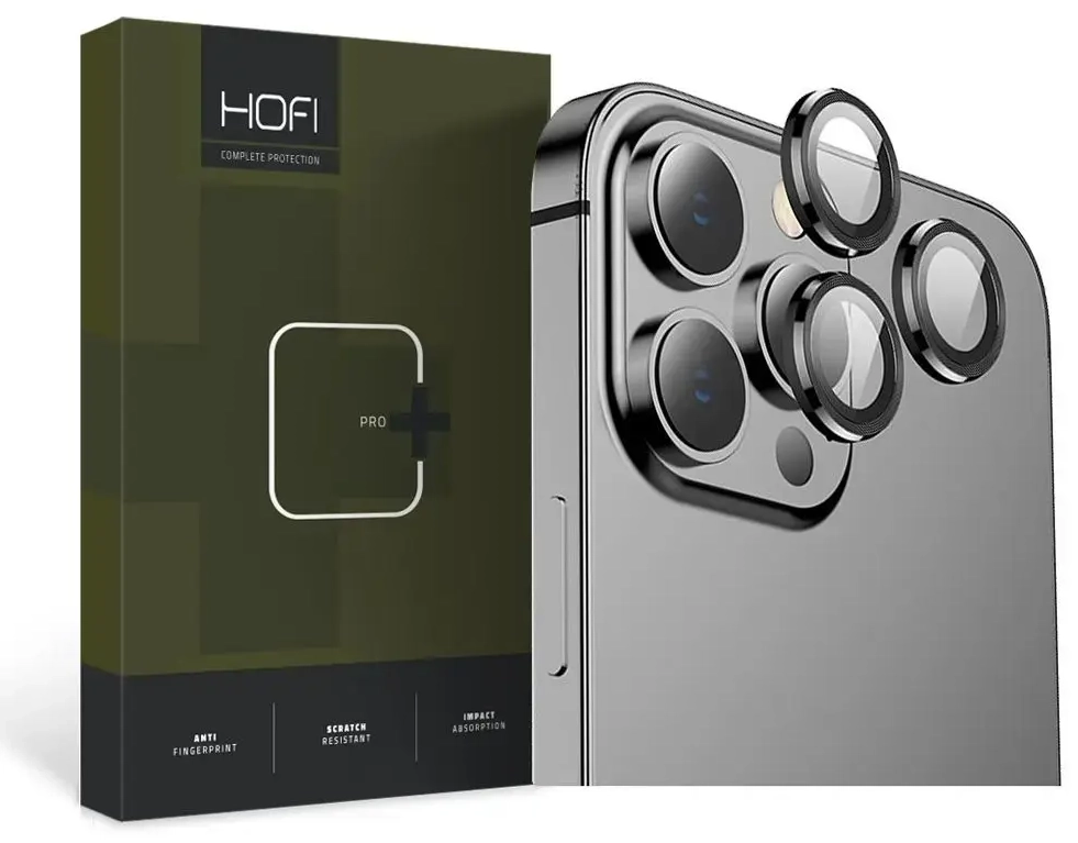 KAMERAS VĀCIŅŠ HOFI CAMRING PRO+ IPHONE 13 PRO | 13 PRO MAX MELNS