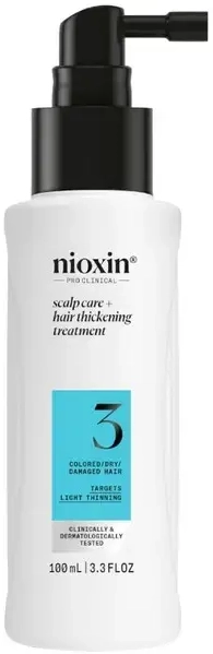 Nioxin System 3 Scalp + Hair Thickening Treatment Leave-in Treatment for Thinning Hair 100 Ml