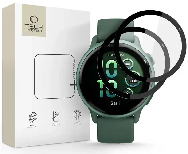 SZKŁO HYBRYDOWE TECH-PROTECT GLASS FLEX+ 2-PACK GARMIN VIVOACTIVE 6 BLACK