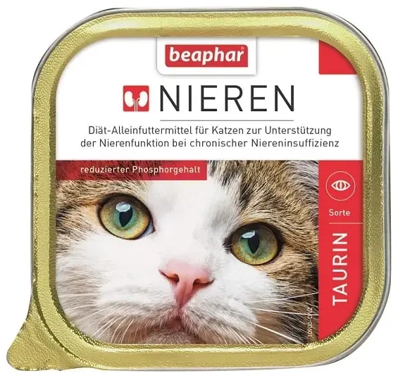 Visavertis dietinis ėdalas katėms (paštetas) : Beaphar NIERDIEET TAURIN 100 g