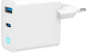 Gembird Charger reisilaadija | 65W | GaN, PD, QC | USB-A, USB-C | valge