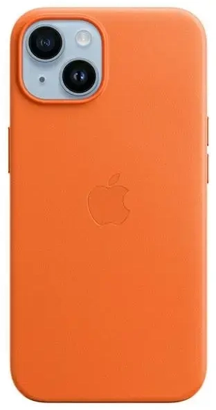 Etui Apple MPPF3ZM|A iPhone 14 Plus | 15 Plus 6.7" pomarańczowy|orange Leather Case MagSafe