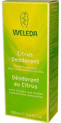Weleda, Citrus Deodorant, 3.4 FL Oz