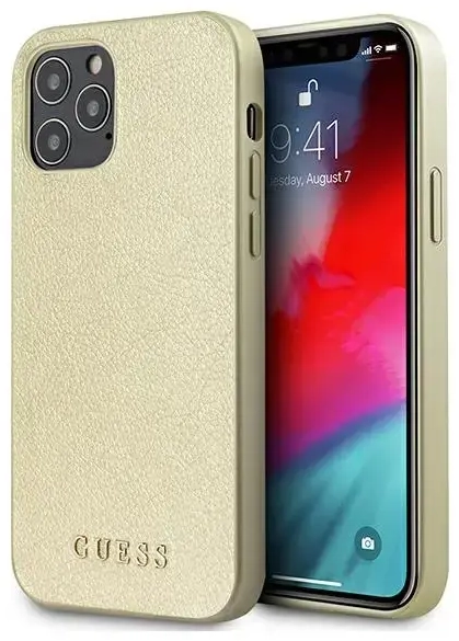 Guess GUHCP12LIGLGO iPhone 12 Pro Max 6,7" złoty|gold hardcase Iridescent