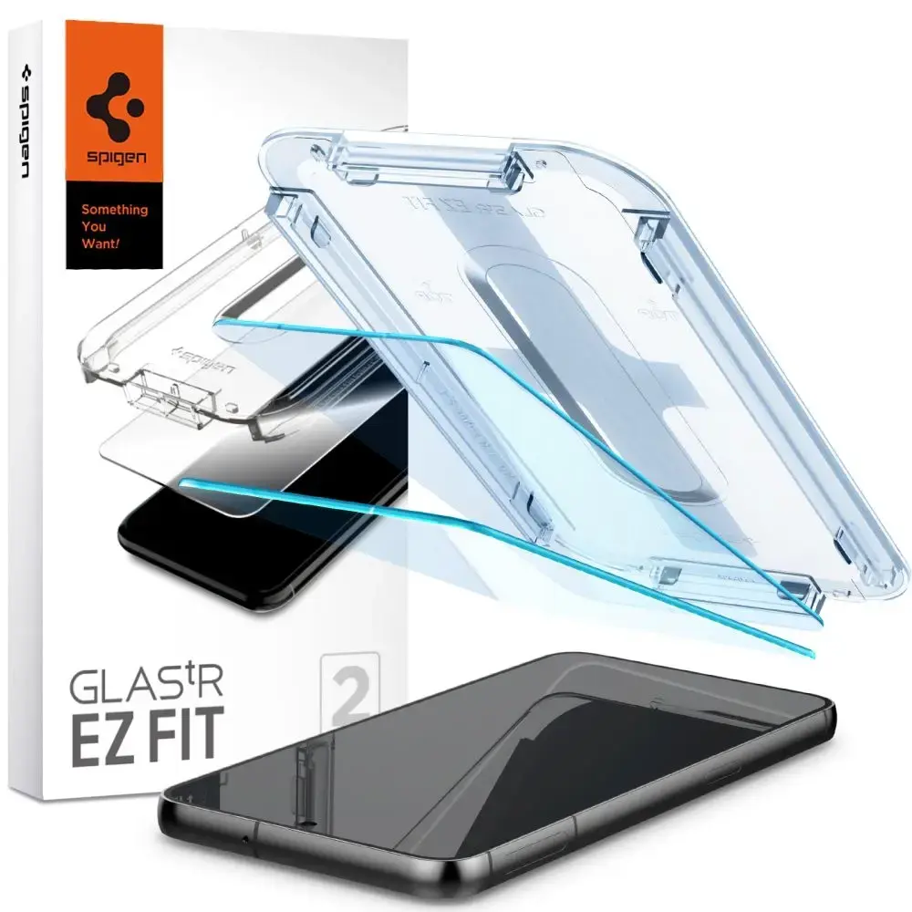 Spigen EZ FIT apsauginis stiklas telefonui Samsung Galaxy S23 skaidrus 2 vnt.